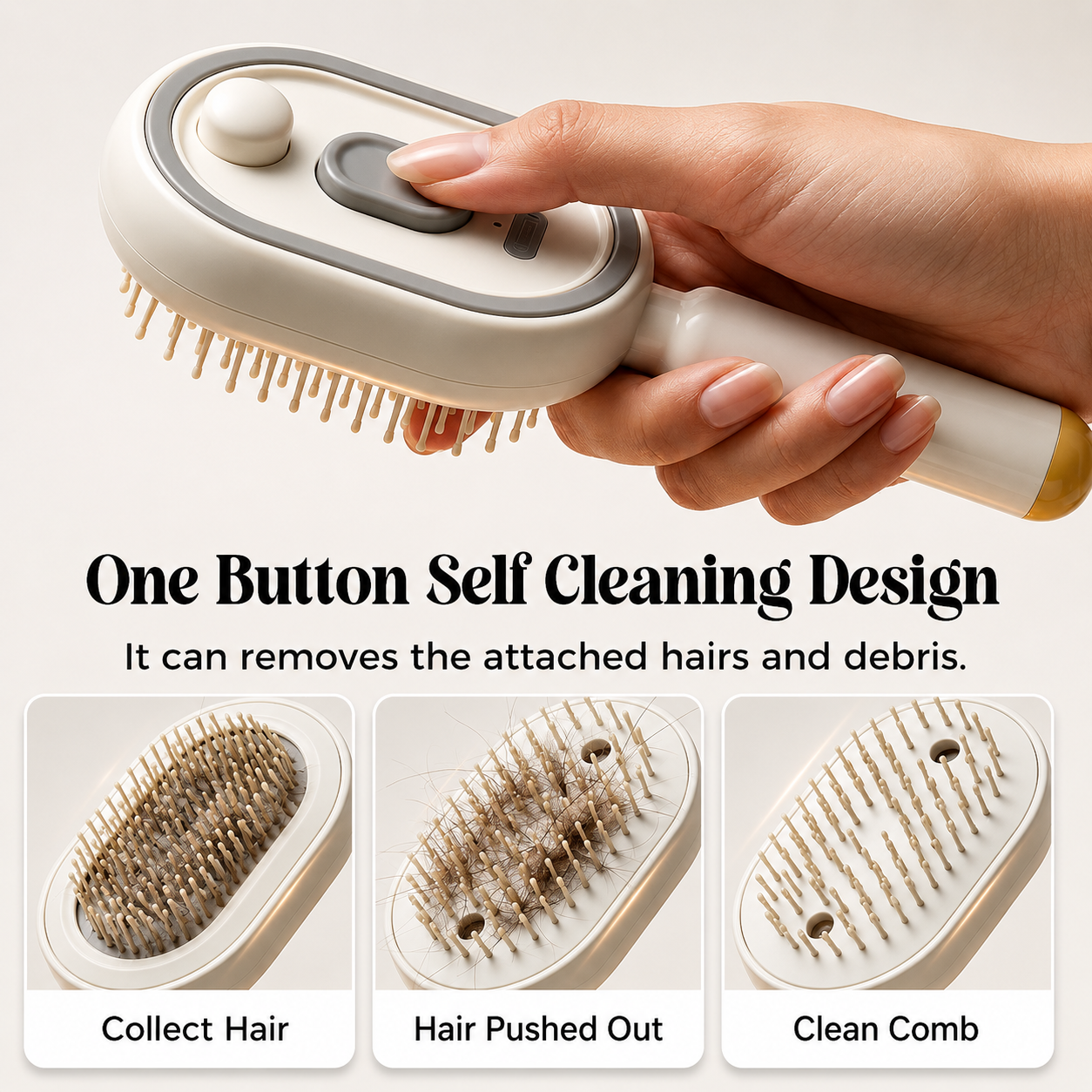 Electric Spray air Cushion Massage Comb, 3-in-1 Electric Mist Spray Hair Brush