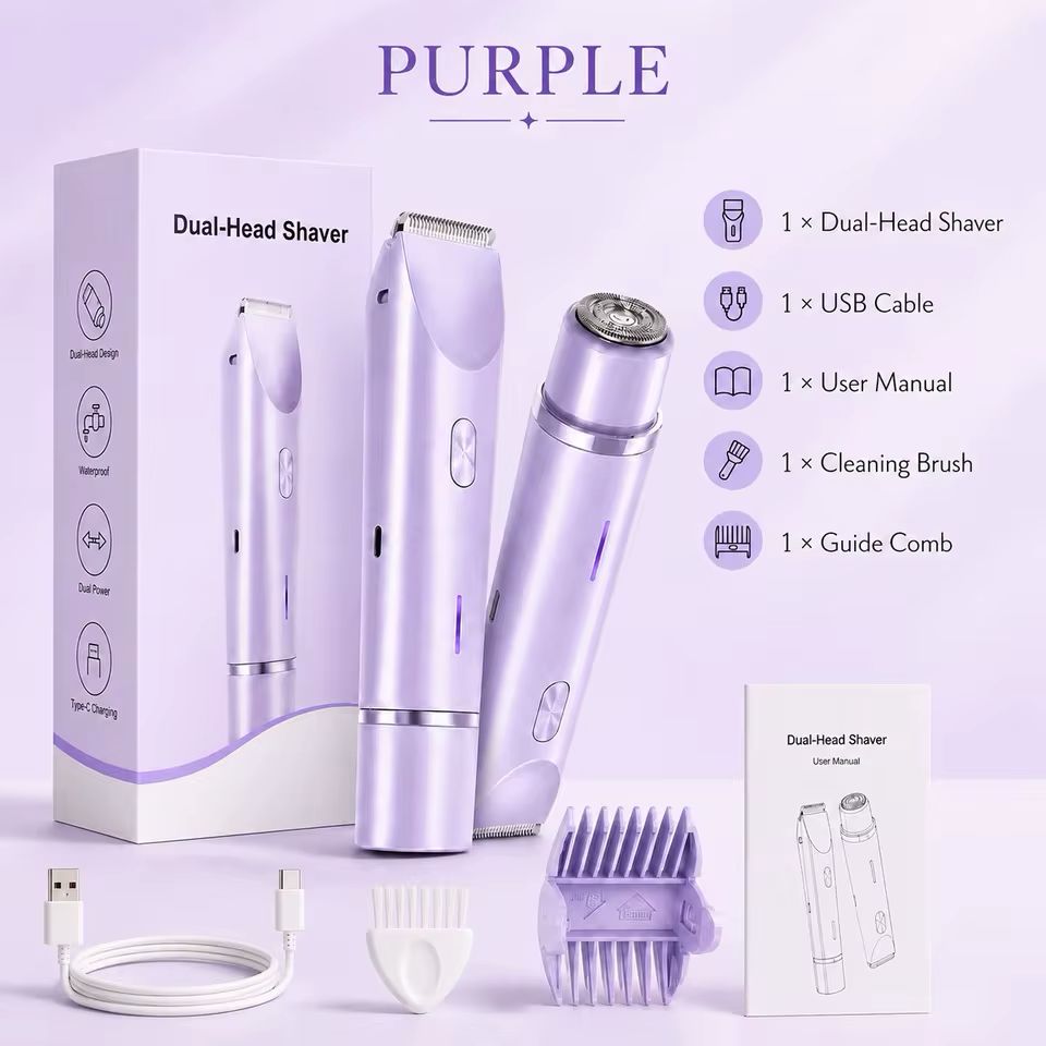 Double Head Electric Hair Remover Shaver