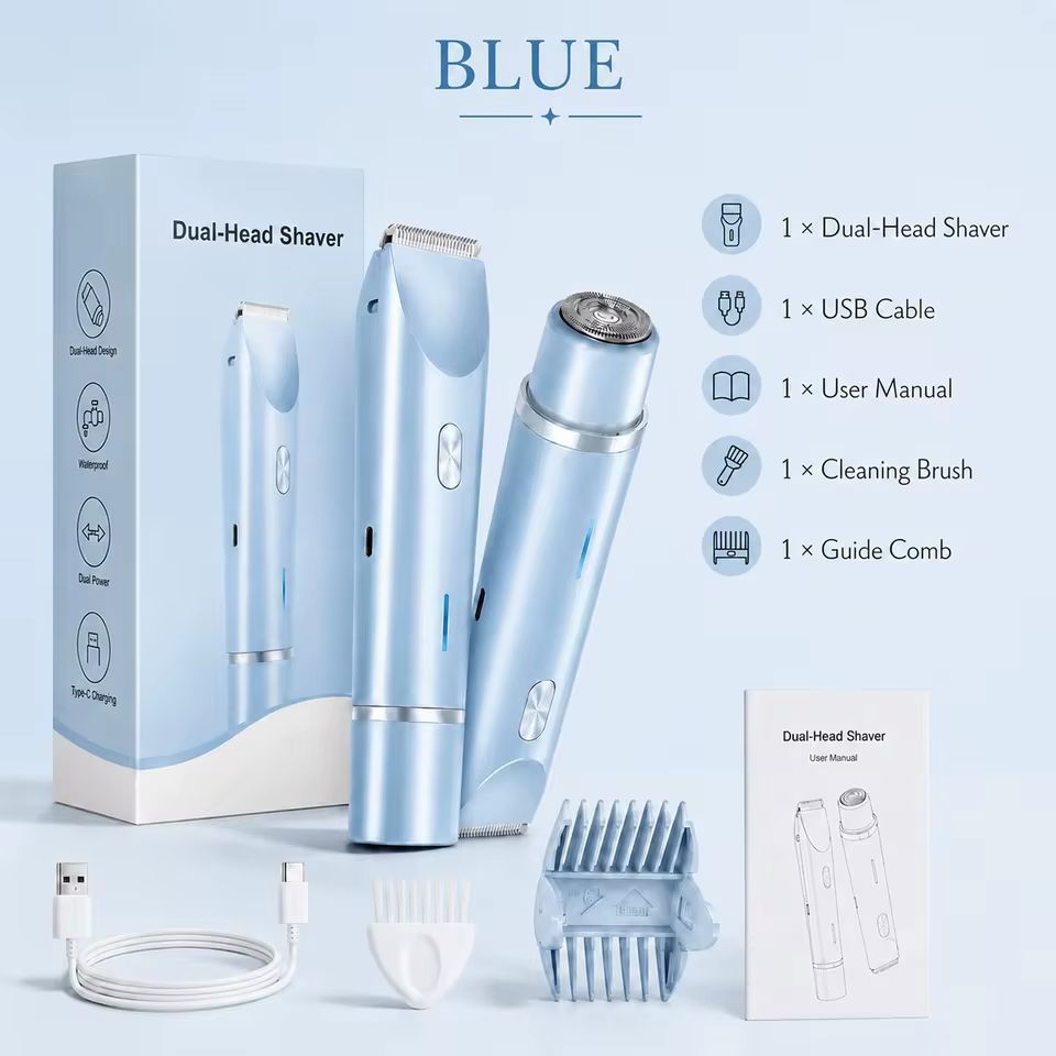 Double Head Electric Hair Remover Shaver