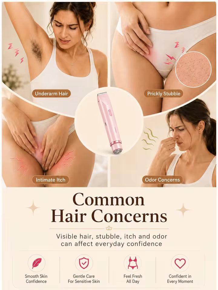 Double Head Electric Hair Remover Shaver