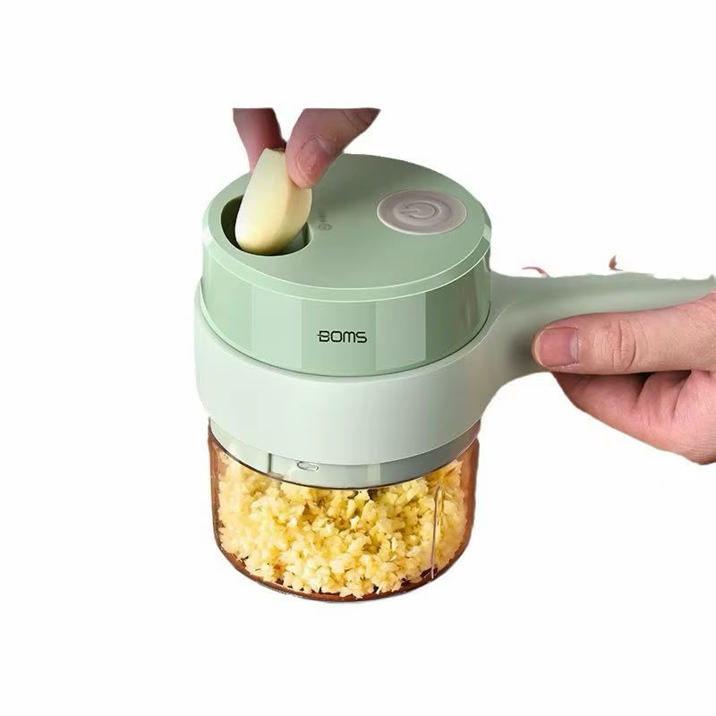 4In1 Electric Vegetable Cutter Set Handheld Wireless