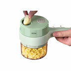 4In1 Electric Vegetable Cutter Set Handheld Wireless